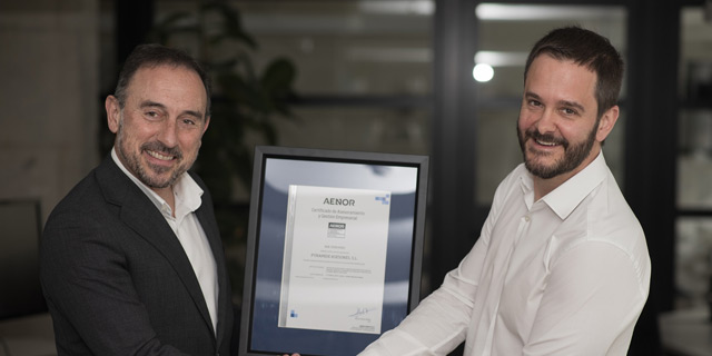 Pyramide Asesores certificacin UNE 420001 con AENOR