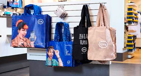 C&A deja atrs el plstico: bolsas de papel 100% reciclado y algodn 