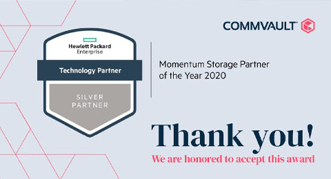 Commvault nombrado Partner del Ao 2020 de HPE en la categora de Almacenamiento