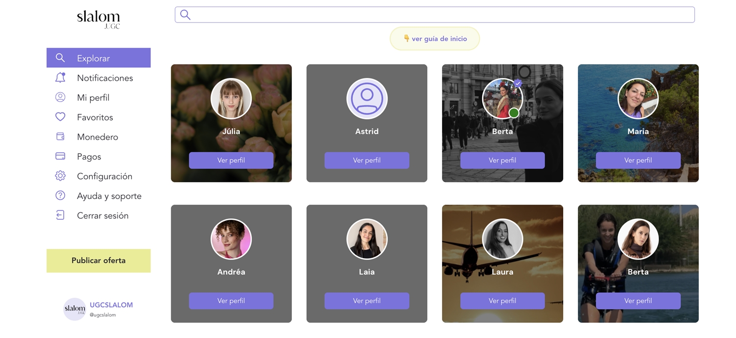 Nuevo marketplace creadores de contenido 2026